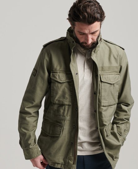 Superdry Men's Military M65 Jacke Grün - Größe: S von Superdry