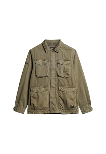 Superdry Herren Military M65 Lw Jacket A1-Freizeitjacke, Grün (Dusty Olive Green), XL von Superdry