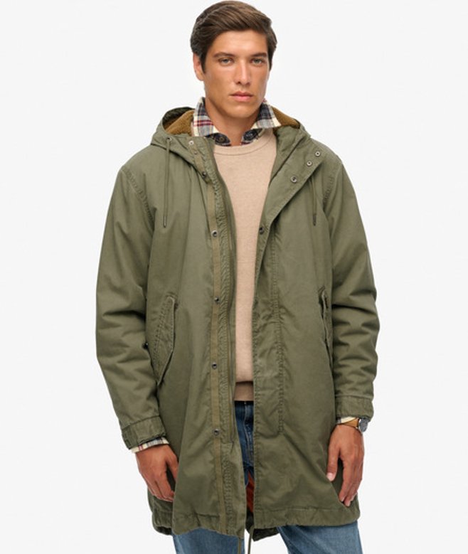 Superdry Herren Military Parka Green - Größe: XL von Superdry