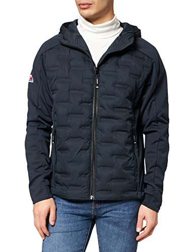 Superdry Herren Mountain HYBRID Zip Hood Hooded Sweatshirt, Eclipse Navy, XS von Superdry