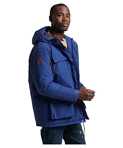 Superdry Herren Mountain Padded Parka Jacke, Twilight Navy, S von Superdry