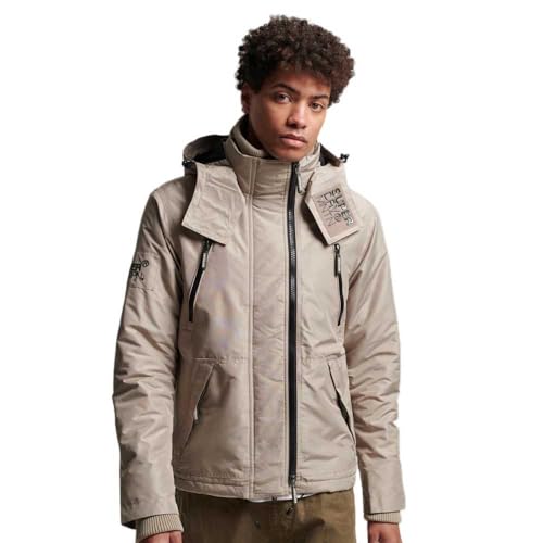 Superdry Herren Mountain Windcheater Jacke, Winter Twig Beige, M von Superdry