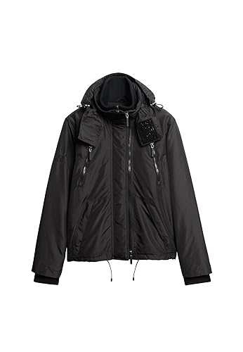 Superdry Herren Mountain Windcheater Jacke, schwarz, Large von Superdry