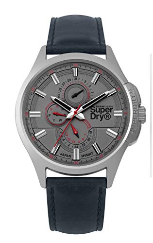 Superdry Herren Multi Zifferblatt Quarz Uhr mit Leder Armband SYG258U von Superdry