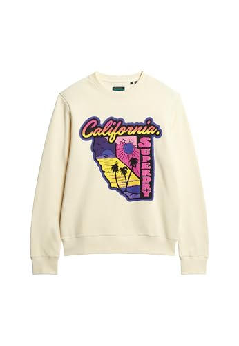 Superdry Herren Neon Travel Loose Sweatshirt, Urban Cream, M Superdry Herren Neon Travel Loose Sweatshirt, Urban Cream, M von Superdry