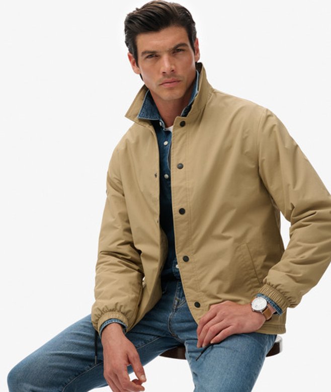 Superdry Herren Nylon Coach Jacke Brown - Größe: M von Superdry