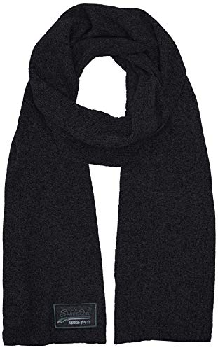 Superdry Herren ORANGE Label Scarf Schal, Blau (Navy Grit KUX), Einheitsgröße von Superdry