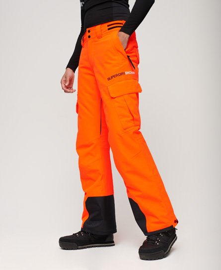 Superdry Herren Orange Sport Ski Ultimate Rescue Hose mit Logo-Druck, Größe: L von Superdry