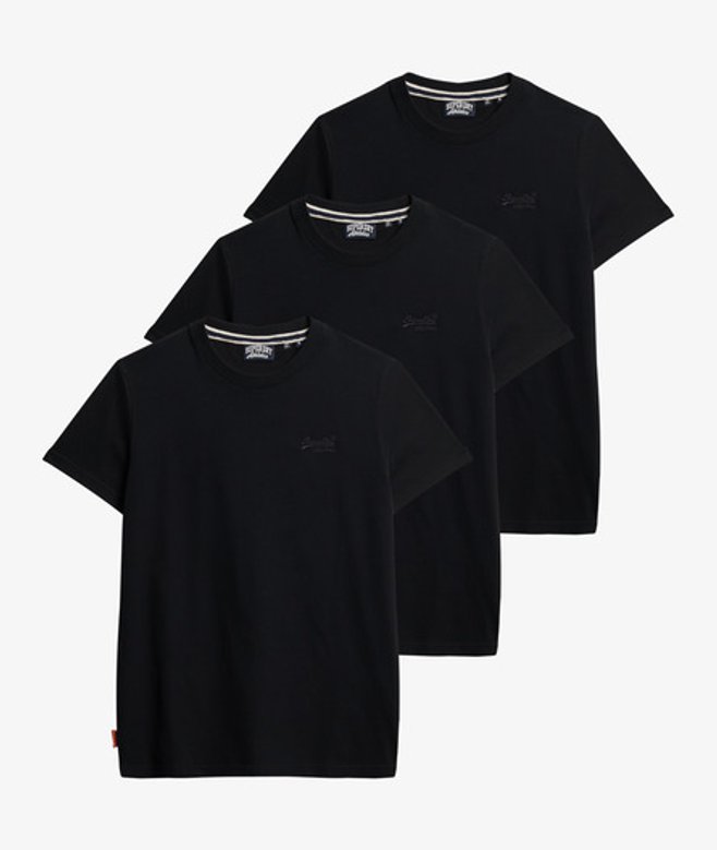 Superdry Herren Organic Cotton Essential Logo T-shirt Triple Pack Black - Größe: Xxl Superdry Herren Organic Cotton Essential Logo T-shirt Triple Pack Black - Größe: Xxl von Superdry