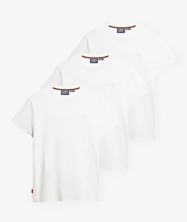 Superdry Herren Organic Cotton Essential Logo T-shirt Triple Pack White - Größe: Xxl Superdry Herren Organic Cotton Essential Logo T-shirt Triple Pack White - Größe: Xxl von Superdry