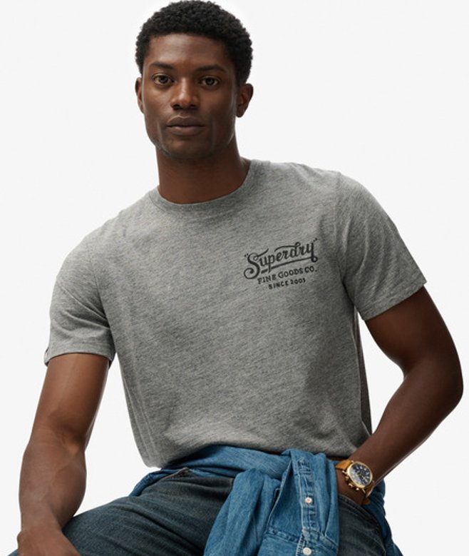 Superdry Herren Outdoor Co T-shirt Grey - Größe: L von Superdry