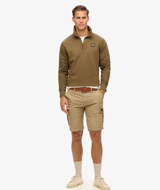 Superdry Herren Parachute Cargoshorts Beige - Größe: 30 von Superdry