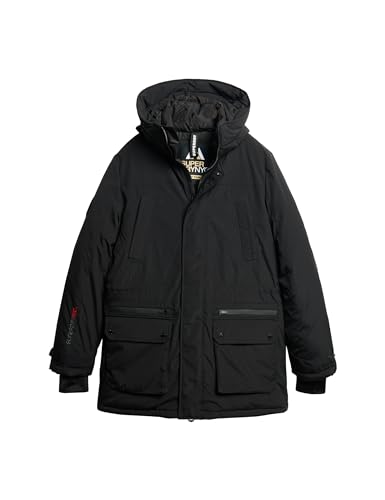 Superdry Herren Parka Jacke, schwarz, M von Superdry