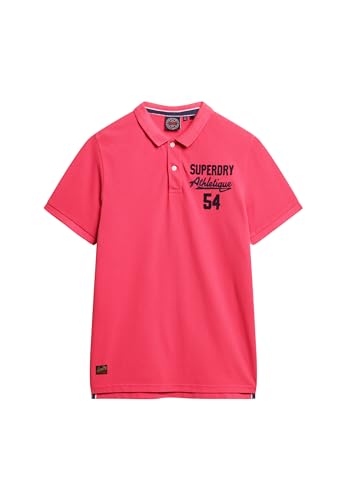Superdry Herren Polo Bordado Kapuzenpullover, Himbeer Pink, XXL Superdry Herren Polo Bordado Kapuzenpullover, Himbeer Pink, XXL von Superdry