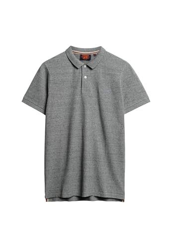 Superdry Herren Polo LISO Kapuzenpullover, Flint Steel Grit, XL Superdry Herren Polo LISO Kapuzenpullover, Flint Steel Grit, XL von Superdry