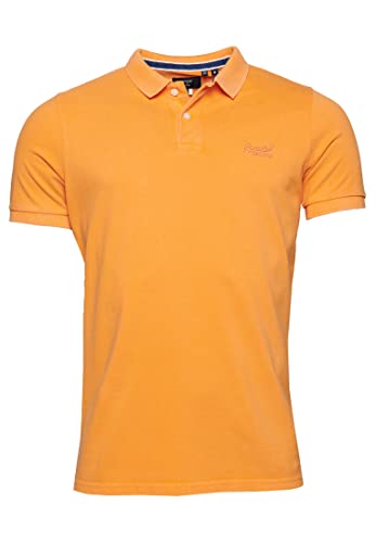 Superdry Herren Polo LISO Kapuzenpullover, Jaffa, Small von Superdry