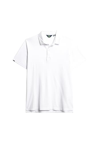 Superdry Herren Polo LISO Kapuzenpullover, Optic, XXXL von Superdry