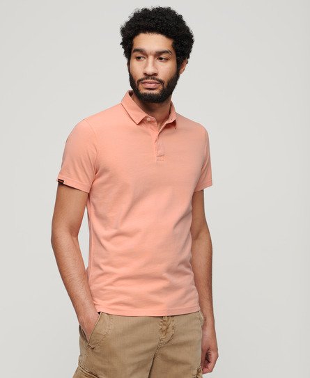 Superdry Herren Polohemd aus Jersey Pink - Größe: M von Superdry