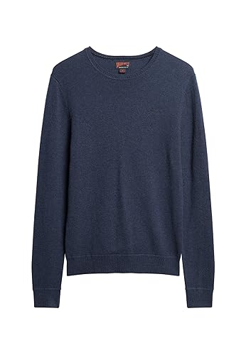 Superdry Herren Pullover mit Rundhalsausschnitt T-Shirt, Schwarz, XXXL von Superdry