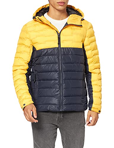 Superdry Herren Radar Quilt Mix Padded Jacket, Utah Gold, M von Superdry