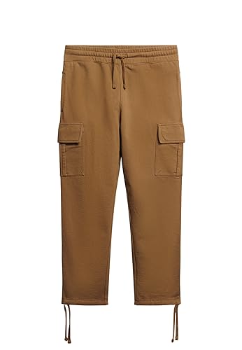 Superdry Herren Relaxed Cargo Joggers Anzughose, Classic Camel, XL von Superdry
