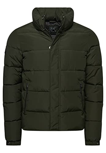 Superdry Herren Retro Steppjacke Surplus Goods Olivgrün XXL von Superdry