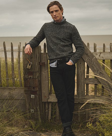 Superdry Herren Rollkragenpullover im 90er-Jahre-Stil Dunkelgrau - Größe: Xxl von Superdry