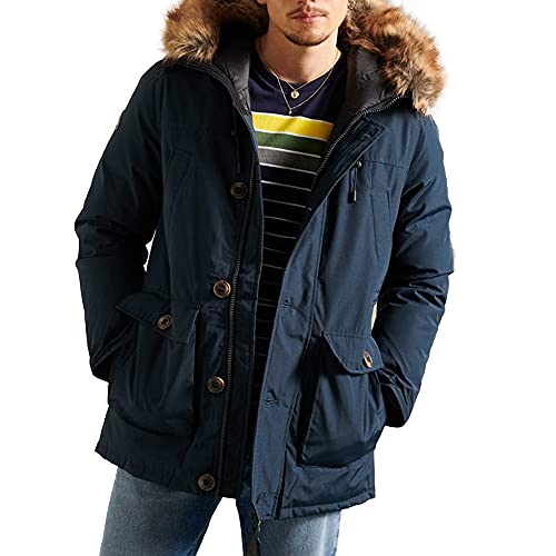 Superdry Herren Rookie Parka mit Daunen Finster Marineblau XXXL von Superdry