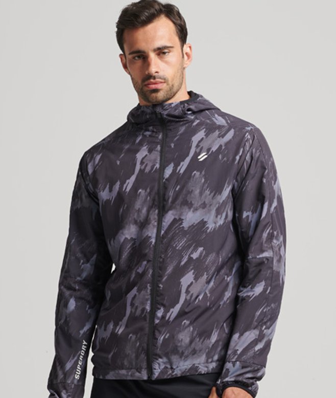 Superdry Herren Run Jacke Marineblau - Größe: L von Superdry