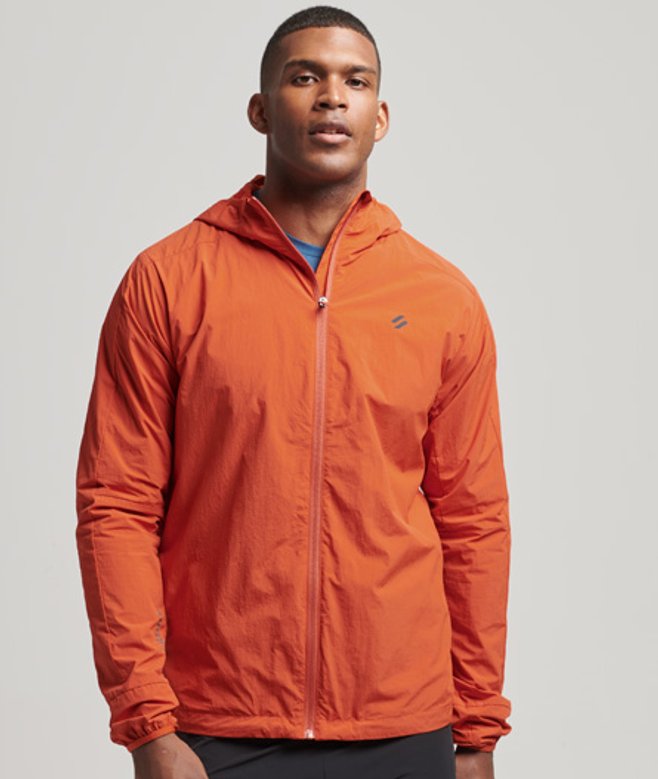Superdry Herren Run Jacke Orange - Größe: M von Superdry