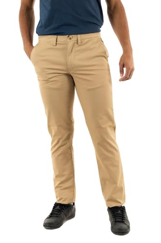 Superdry Herren Schmal zulaufende Stretch-Chinos Shaker Beige 31/32 von Superdry