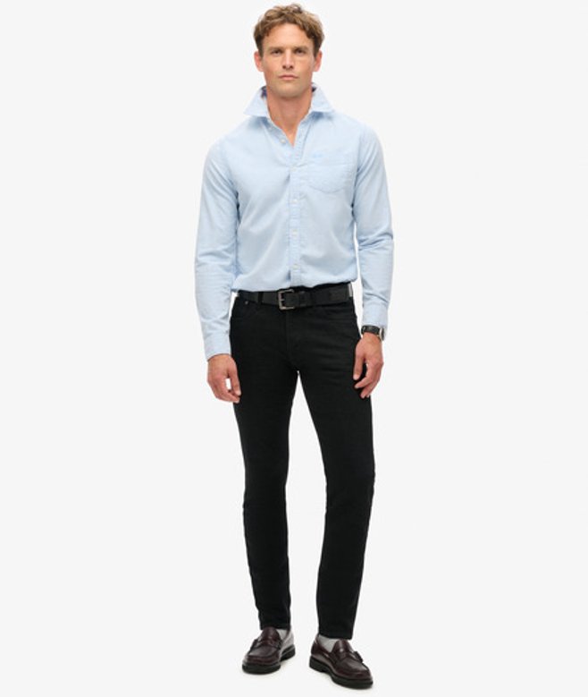 Superdry Herren Schmal Geschnittene Vintage-jeans aus Bio-baumwolle Schwarz - Größe: 32/30 von Superdry