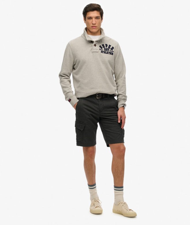 Superdry Herren Schwarz Core Cargoshorts aus Bio-Baumwolle, Größe: 30 von Superdry