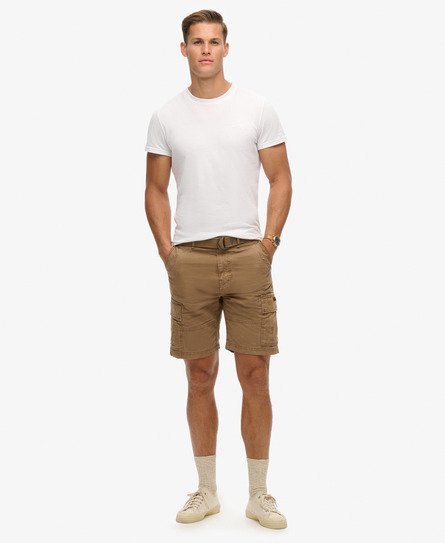 Superdry Herren Schwere Cargo-Shorts Braun - Größe: 32 von Superdry