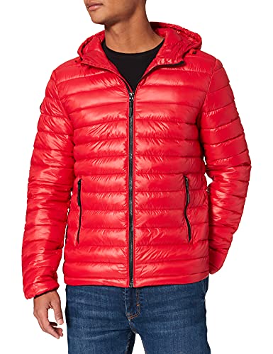 Superdry Herren Shine Hooded Fuji Jacken, Rouge Rot, L von Superdry