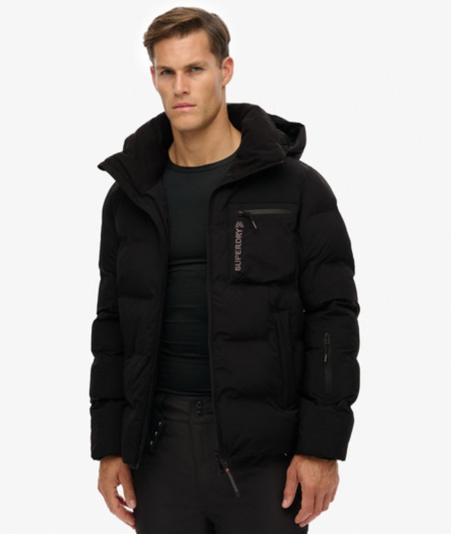 Superdry Herren Ski Sports Gepolsterte Jacke Black - Größe: Xxl von Superdry