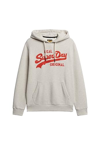 Superdry Herren Soda Pop Vl Classic Hoodie Sweatshirt, Oat Marl, M von Superdry