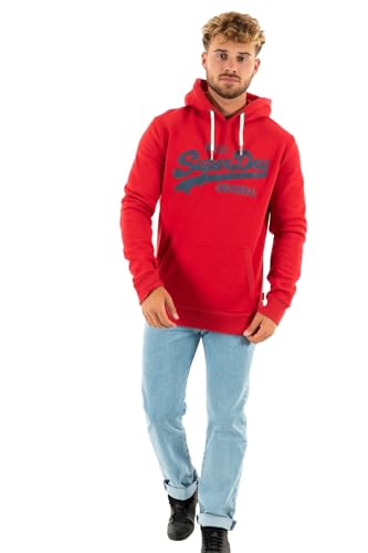 Superdry Herren Soda Pop Vl Classic Hoodie Sweatshirt, dunkelrot, Large von Superdry