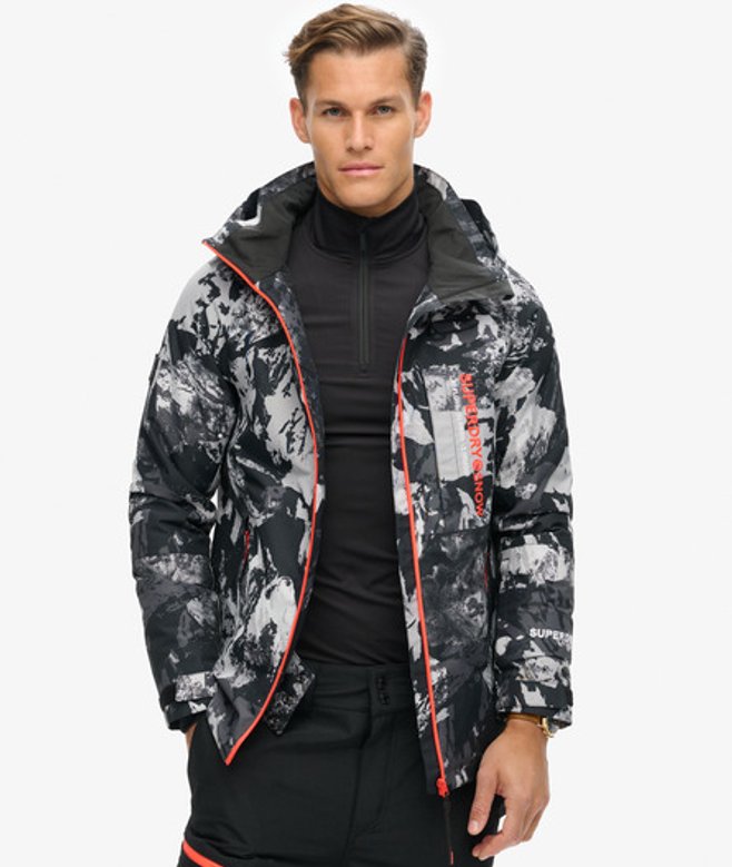 Superdry Herren Ski Freestyle Core Jacke Grau - Größe: M von Superdry