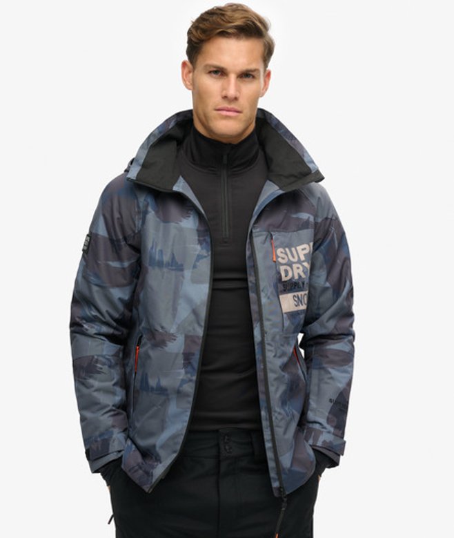 Superdry Herren Ski Freestyle Core Jacke Grau - Größe: S von Superdry