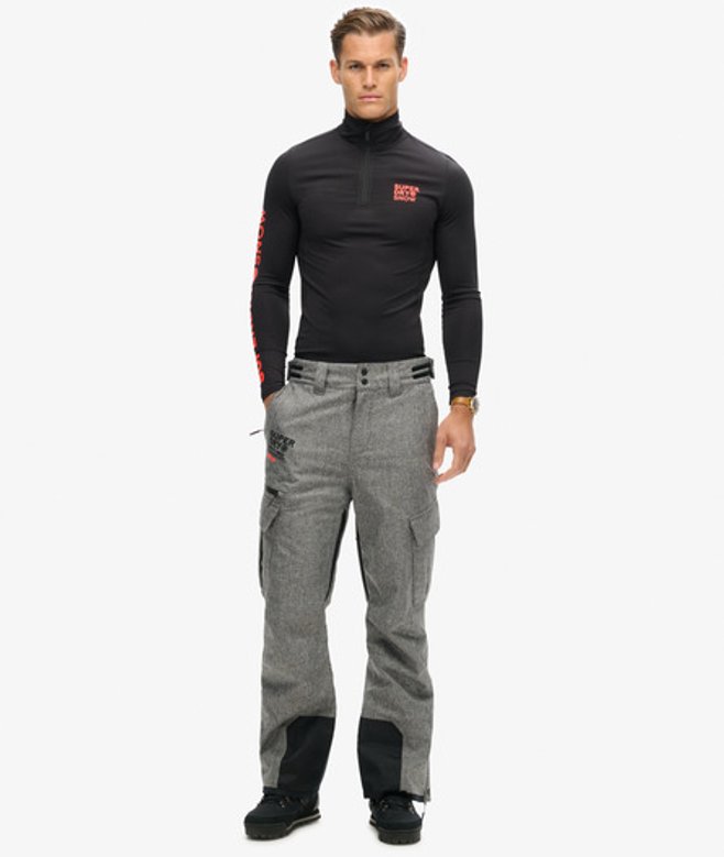 Superdry Herren Ski Peak Rescue Hose Dunkelgrau - Größe: L von Superdry