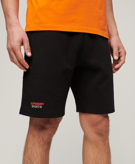 Superdry Herren Sport Tech Shorts mit Logo in Karottenform Schwarz - Größe: M von Superdry