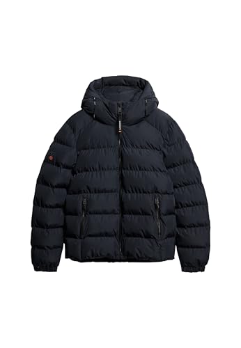 Superdry Herren Sports Steppjacke mit Kapuze Finster Marineblau XXXL von Superdry