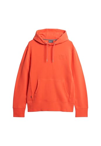 Superdry Herren Sportswear Emboss Loose Hood Sweatshirt, Hot Coral, XXL Superdry Herren Sportswear Emboss Loose Hood Sweatshirt, Hot Coral, XXL von Superdry