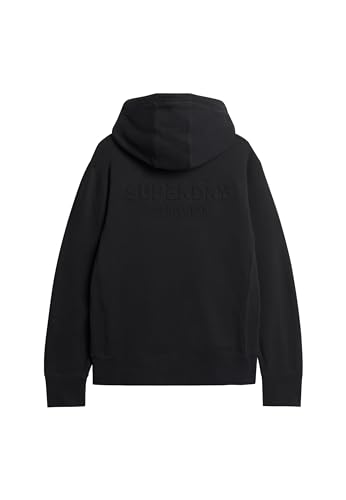 Superdry Herren Sportswear Emboss Loose Hood Sweatshirt, schwarz, XXL Superdry Herren Sportswear Emboss Loose Hood Sweatshirt, schwarz, XXL von Superdry