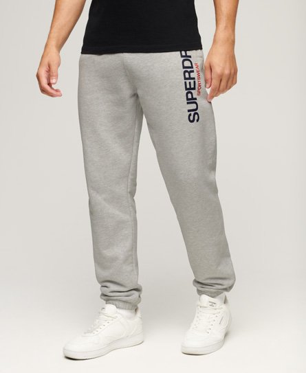 Superdry Men's Sportswear Logo Jogginghose in Karottenform Hellgrau - Größe: Xxl von Superdry