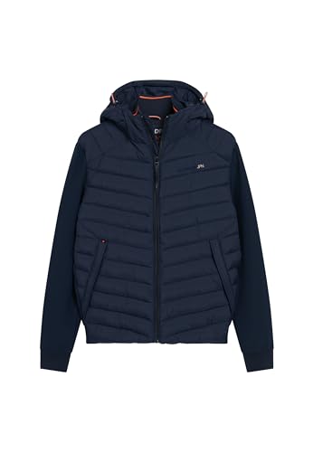 Superdry Herren Storm Hybrid Steppjacke mit Kapuze Finster Marineblau XL von Superdry