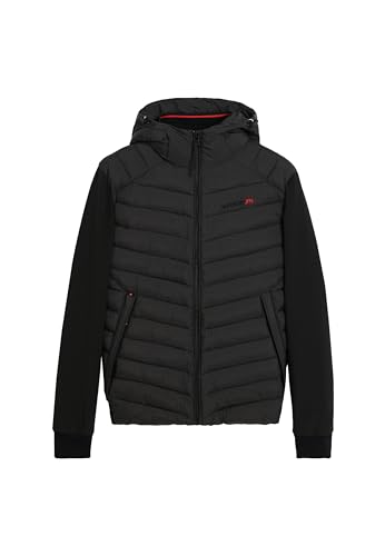 Superdry Herren Storm Hybrid Steppjacke mit Kapuze Schwarz XXXL von Superdry