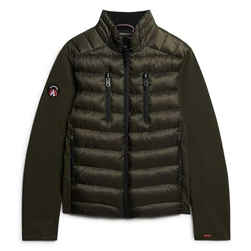 Superdry Herren Storm Softshell-Hybridjacke Army Kaki XXL von Superdry