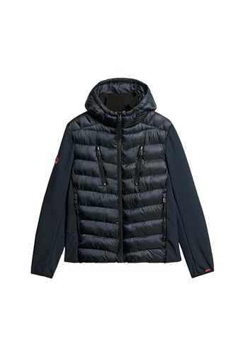 Superdry Herren Storm Softshell-Jacke mit Kapuze Finster Marineblau XXL von Superdry